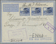 Br Kenia - Britisch Ostafrika: 1942 (ca.). Air Mail Envelope Written From ‘Camp No 1’ (Nyeri) Addressed To Sicily Bearin - British East Africa