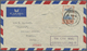 Br Kokos-Inseln: 1951, Boxed Violet "TIN CAN MAIL / COCOS-KEELING IS" On Air Mail Cover W. Ceylon 75 C. Tied "COLOMBO 22 - Cocos (Keeling) Islands