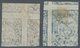 O/(*) Kolumbien: 1881, 5 C. Arms Used And Unused Without Gum, Both With Printing On The Backside. Some Satins. - Colombia