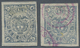 O/(*) Kolumbien: 1881, 5 C. Arms Used And Unused Without Gum, Both With Printing On The Backside. Some Satins. - Colombia