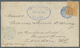 Br Kolumbien: 1889. Envelope (faults) Addressed To London Bearing Yvert 87, 10c Orange Tied By Bar Obliterator In Blue W - Colombia