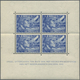 ** Niederlande: 1942, Legion-Blockpaar Postfrisch Block 1 Links Oben Büge Im Rand Ausserhalb Der Marken, Block 2 - Covers & Documents