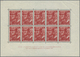 ** Niederlande: 1942, Legion-Blockpaar Postfrisch Block 1 Links Oben Büge Im Rand Ausserhalb Der Marken, Block 2 - Lettres & Documents
