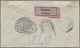 Br Kolumbien: 1908. Registered Envelope Addressed Fo Beyrouth, Syria Bearing Yvert 124, 10c Black/rose (imperf Pair) Tie - Colombia