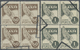 O Kolumbien: 1950, Airmail Issue LANSA (Lineas Aereas Nacionales Sociedad Anonima) Complete Set In Used Blocks/4, Scarce - Colombia