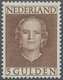 ** Niederlande: 1949, Freimarke: Königin Juliana, 5 G Type I: ´N´von ´NEDERLAND´ Mit Rahmen Verbunden, Luxusstück - Covers & Documents
