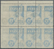 ** Kolumbien: 1950, Airmail Issue LANSA 15c. Blue Block/6 From Upper Margin With DOUBLE Perforation At Right And Additio - Colombia