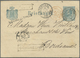 GA Niederlande - Stempel: 1879, 5 Cent Ganzsachenkarte Ab DORDRECHT Nach Bordeaux Mit Bahnpoststempel "ROTTERD.-A - Postal History
