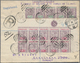 Br Leeward-Inseln: 1901, 1 D Qv Block Of Ten From Upper Right Corner With De La Rue Plate No. "3" And 1/2 D Strip Of Fiv - Leeward  Islands