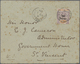 Br Leeward-Inseln: 1902. Envelope (fox Spots) Addressed To 'Government House, St Vincent' Bearing SG 17, 1d On 4d Mauve  - Leeward  Islands