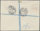 Br Leeward-Inseln: 1906. Registered Envelope Addressed To England Bearing Leeward Lslands SG 17, 1d On 4d Mauve And Oran - Leeward  Islands