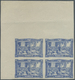 (*) Norwegen: 1914, 20 Öre Independence, Imperforated Proof In Block Of 4 On Ungummed Paper - Neufs