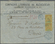 Br Madagaskar: 1904. Registered Envelope (roughly Opend, Folds) To France Bearing Yvert 34, 20c Yellow/green (pair) Tied - Madagascar (1960-...)