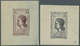 (*) Madagaskar: 1930, Definitives "Rural Life", Design "Native Woman", Two Imperforate Essays Of Not Realised Design By  - Madagascar (1960-...)