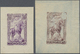 (*) Madagaskar: 1936/40, General Gallieni, Group Of Four Single Die Proofs Of Similar But Not Realised Design (General R - Madagascar (1960-...)