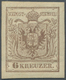 * Österreich: 1850/54: 6 Kreuzer Rosabraun, Maschinenpapier Type III, Ungebraucht. Laut Dr. Ferchenbauer "Die Ma - Neufs