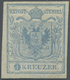 * Österreich: 1850/54: 9 Kreuzer Himmelblau, Handpapier Type I / P252, Ungebraucht. Laut Dr. Ferchenbauer: "Das - Unused Stamps