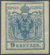 * Österreich: 1850/54: 9 Kreuzer Blau, Maschinenpapier Type III A, Mit Dem Für Diese Type Charakteristischem Pla - Unused Stamps