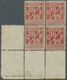 **/* Marokko: 1906. Demnat à Marrakech. Bloc De 4, Cdf, Signé Scheller, Superbe: 10/20c, Lie De Vin. RRR! - Maroc (1956-...)