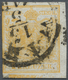 O Österreich: 1850, 1 Kreuzer Orange (waager. Balken Unten) Und Desgl. Kadmiumgelb Type III Gestempelt In Wien, - Unused Stamps