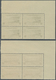 Delcampe - ** Marokko: 1928, Flood Relief, 5c. To 5fr., Complete St Of Ten Values As Marginal Blocks Of Four From The Upper Left Co - Morocco (1956-...)