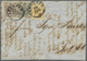 Br Österreich: 1850, Brief Mit Dreifarbenfrankatur 1 Kr. Orangeocker, 2 Kr. Schwarz Und 6 Kr. Kastanienbraun, All - Unused Stamps