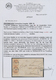 Br Österreich: 1850, 3 Kreuzer Stumpfrosa Im Waager. 3er-Streifen Mit 2 Glasklaren K1 "SCHRUNS" Auf Komplettem Fa - Unused Stamps