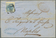 Br Österreich: 1850 Österreich 9 Kr. Blau, Type III, Maschinenpapier, Tadellos Auf Teilfranko-Briefhülle Mit Ra3 - Neufs