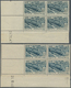 Delcampe - ** Marokko: 1947/1951, Airmails, Group Of Eleven Blocks Of Four From The Lower Right Corner Of The Sheet, With Different - Morocco (1956-...)