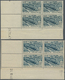 Delcampe - ** Marokko: 1947/1951, Airmails, Group Of Eleven Blocks Of Four From The Lower Right Corner Of The Sheet, With Different - Marokko (1956-...)