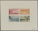 (*)/** Marokko: 1949, "SOLIDARITE 1948", Souvenir Sheet No. 1, Four Imperforate Colour Proofs In Differing Colours (numb - Morocco (1956-...)