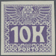 (*) Österreich - Portomarken: 1911, 10 Kr. Große Wertziffer Und Währungsbezeichnung K Als Geschnittene Ausgabe Ohn - Segnatasse