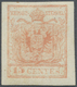 * Österreich - Lombardei Und Venetien: 1850, 15 Cent. Rosa, Maschinenpapier, Type III, Ungebraucht Mit Lt. Attes - Lombardy-Venetia