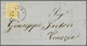 Br Österreich - Lombardei Und Venetien: 1863: 2 Soldi, Type II Auf Faltdrucksache Von K1 VERONA 1/9 (1863) Nach V - Lombardo-Vénétie