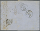Br Österreich - Lombardei Und Venetien: 1859/1861: Waagerechtes Paar 3 So. Grün (1859) In Ausgabenmischfrankatur - Lombardo-Vénétie