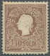 * Österreich - Lombardei Und Venetien: 1858/59: Kaiser Franz Josef, 10 Soldi Lilabraun, Volles Originalgummi Mit - Lombardy-Venetia