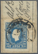Brrst Österreich - Lombardei Und Venetien: 1858, Zeitungsmarke Österreich 1.05 Kr. Blau, Farbfrisches Und Allseits B - Lombardy-Venetia