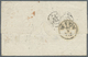 Br Österreichische Post In Der Levante: 1865. Markenloser Faltbrief Nach Paris Mit Abgangsstempel «GIURGEVO 9/9» - Eastern Austria