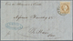 Br Österreichische Post In Der Levante: 1873, 15 Sld. Braun Grober Druck Als EF Auf Komplettem Faltbrief Klar Ent - Levant Autrichien