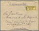 Br Österreichische Post In Der Levante: 1891. Einschreibbrief (kl. Öffnungsmängel) Rückseitig Frankiert Mit 2x 2 - Levant Autrichien