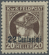 ** Österreichisch-Ungarische Feldpost - Italien: 1918, 22 C Auf 20 H Braun Aufdruckwert Postfrisch - Autres & Non Classés