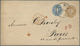 GA Österreich - Ganzsachen: 1864. Ganzsachenumschlag 15 Kr Braun Mit 10 Kr Blau Zusatzfrankatur  Aus WIEN Nach Pa - Autres & Non Classés
