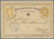 GA Österreich - Ganzsachen: 1867, GA-Karte Medallion Franz Joseph 2 Kr. Gelb (Ital.) Mit Zusatzfrankatur 2 Kr. Gr - Altri & Non Classificati