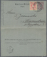 GA Österreich - Ganzsachen: 1887/1888, 5 Kr. Kartenbrief Mit Zusatzfrankatur Von UNG.HRADISCH Und 2 Kr. Ganzssach - Autres & Non Classés