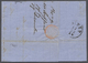 Br Österreich - Stempel: "BORGO 17.DEC." (1870), Blauer L2 (Mü.287a), Klar Auf 5 Kr. 1867-Ausgabe Auf Kabinett-Br - Franking Machines (EMA)