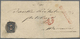 Br Polen: 1860, 10 Kop Blue/rose, Ideal Tied By Numeral "102" On Folded Letter Sent To Warschau With Beneath Red - Lettres & Documents