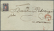 Br Polen: 1860, 10 K. Deep-blue And Carmine, Tied By Numeral "73" To Folded Cover With Adjacent Red Postmark "LUB - Lettres & Documents
