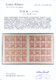 ** Polen - Lokalausgaben 1915/19: Przedbórz: 1917, Eagle 2 Gr. Carmine Imperforated, Complete Sheet With 32 Stamp - Autres & Non Classés