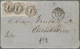Br/Brrst Portugal: 1864. Cover Front (light Vertical Crease) Addressed To Sweden Bearing King Pedro V' SG 15, 100r Lila - Lettres & Documents