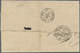 Br Portugal: 1888. Envelope (faults,vertical Fold) Addressed To Brazil Bearing Yvert 43, 80c Orange (pair) Tied B - Lettres & Documents